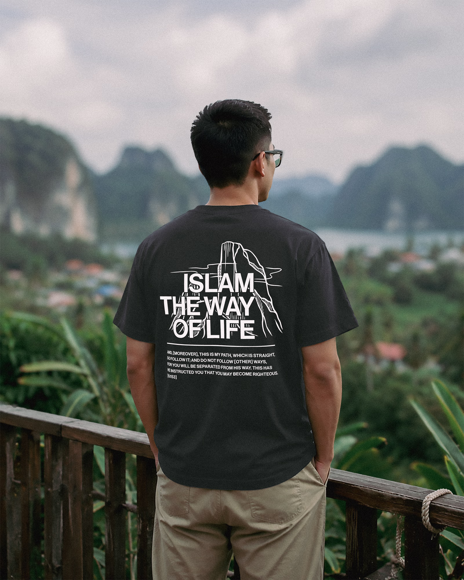 ITWOL Tee - Grey - Short Sleeve - Back - Lifestyle - v1