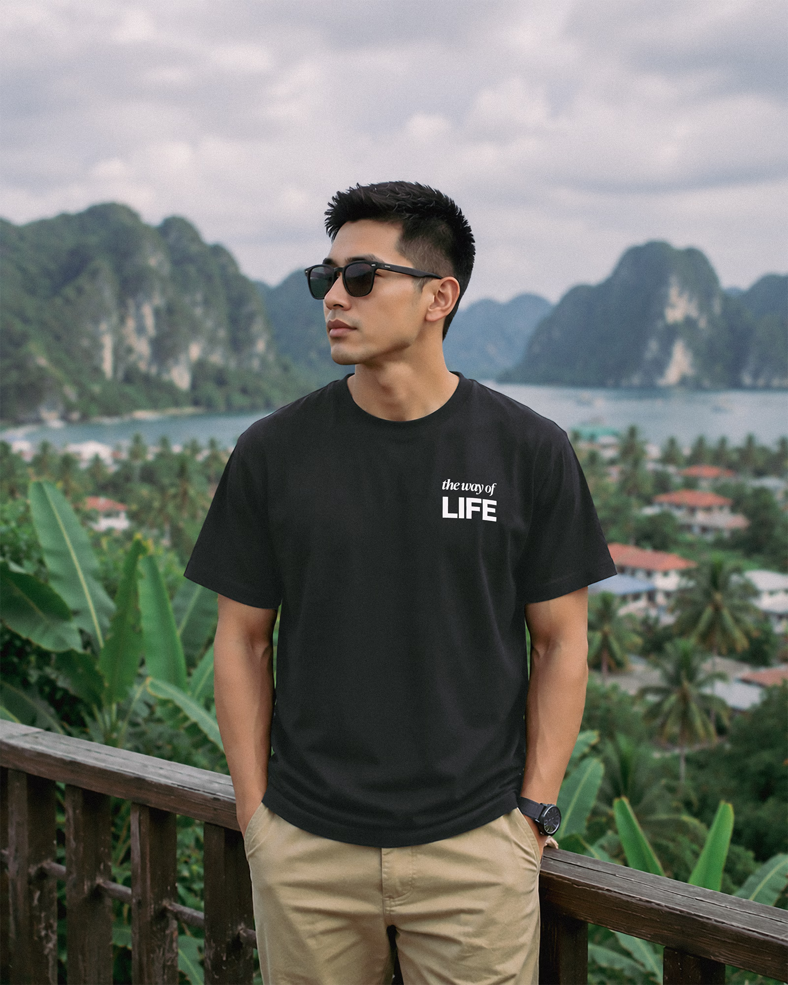 ITWOL Tee - Grey - Short Sleeve - Front - Lifestyle - v1