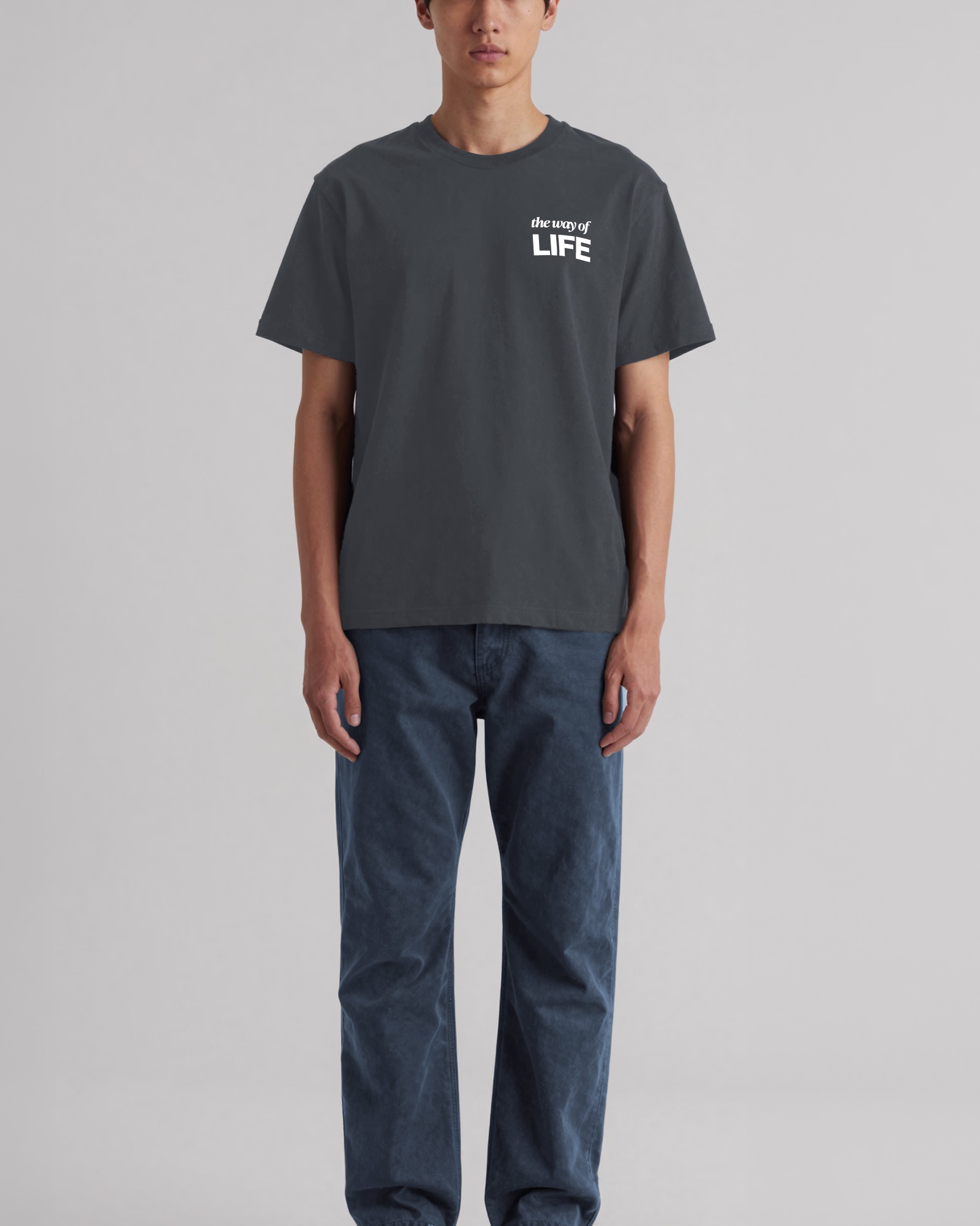 ITWOL Tee - Grey - Short Sleeve - Front - Model - v1