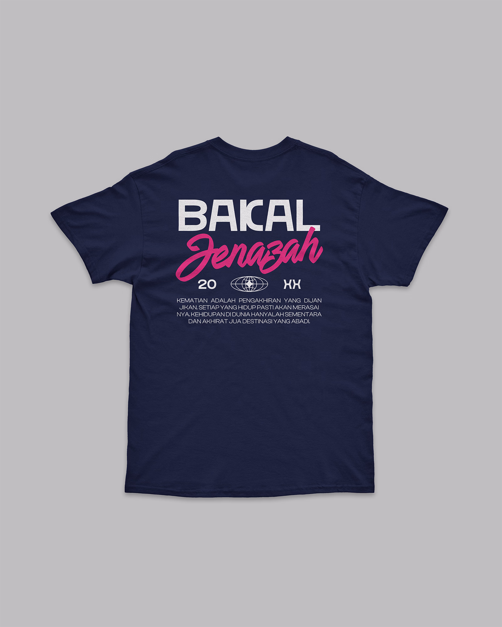 Jenazah Tee - Blue - Short Sleeve - Back - Flat - v1