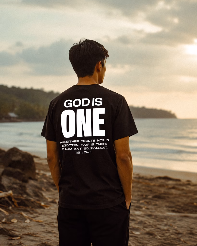 One Tee - Black - Short Sleeve - Back - Lifestyle - v1