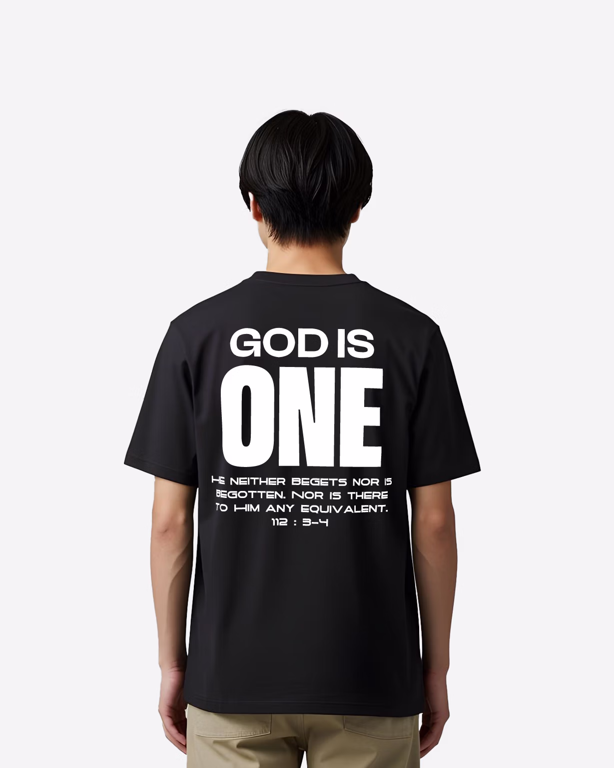 One Tee - Black - Back - HAMBANYA