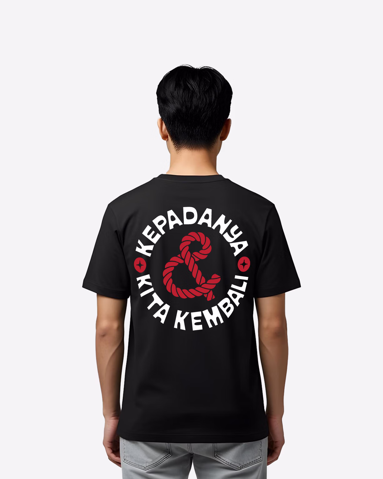 & Tee - Black - Back - HAMBANYA