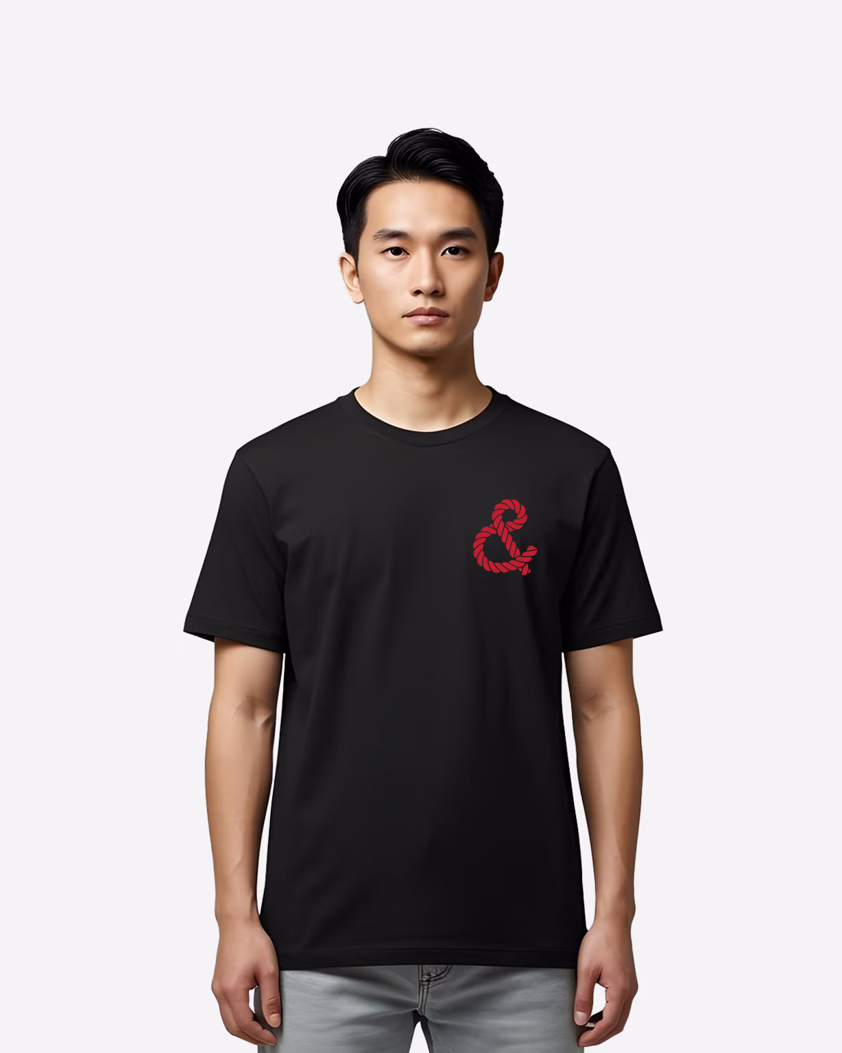 & Tee - Black - Front - HAMBANYA