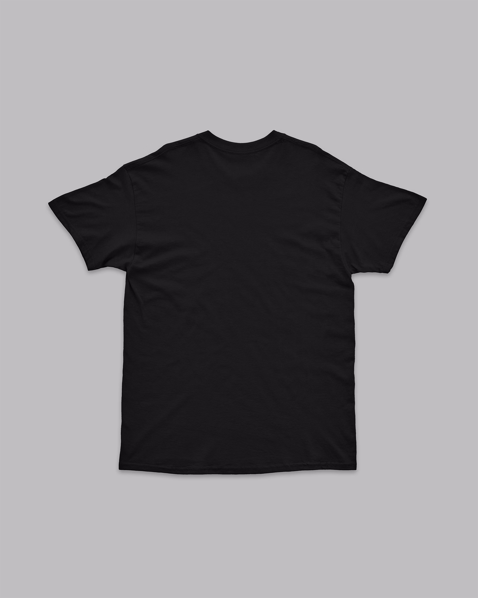 Beard Tee - Black - Short Sleeve - Back - Flat - v1