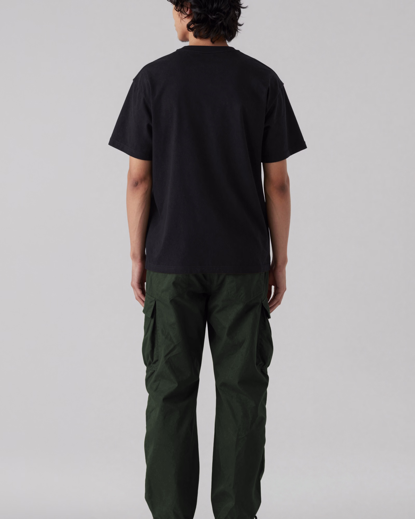 Beard Tee - Black - Short Sleeve - Back - Model - v1