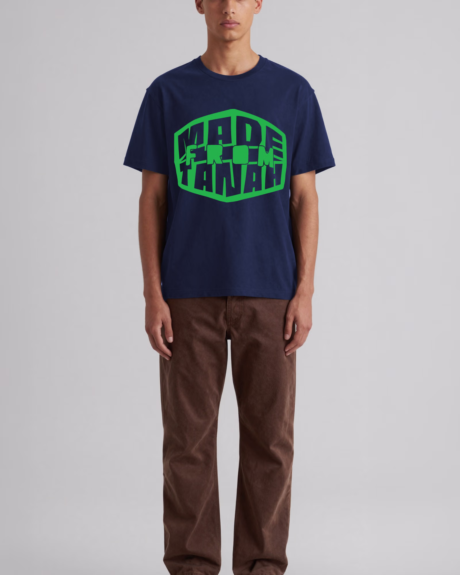 MFT Tee - Blue - Short Sleeve - Front - Model - v1
