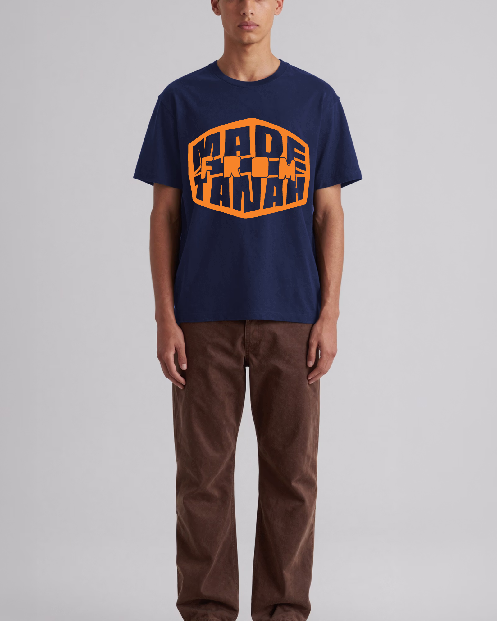 MFT Tee - Blue - Short Sleeve - Front - Model - v2