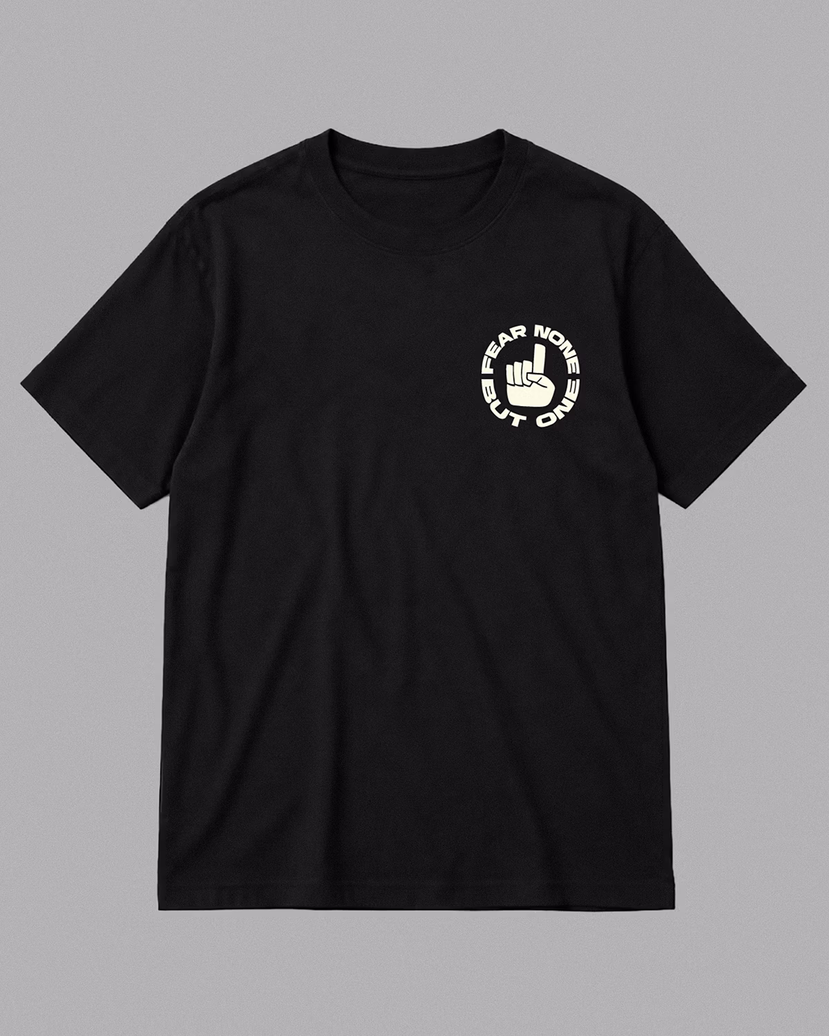 Fear Tee - Black - Flat - Front